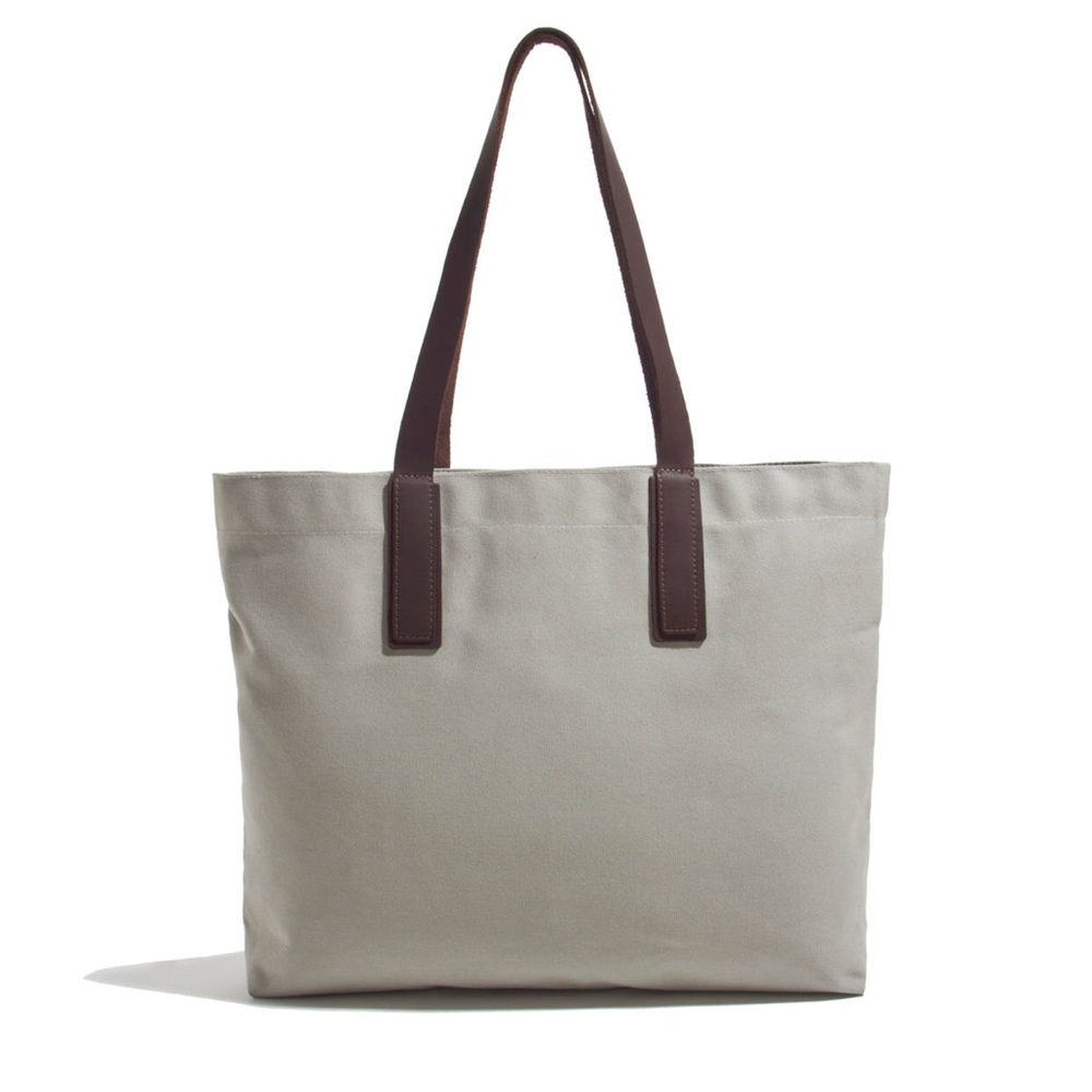 NWOT Everlane Canvas and Leather Snap Tote